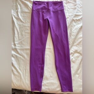 Lululemon Wunder Train 25” Size 10 Purple Leggings